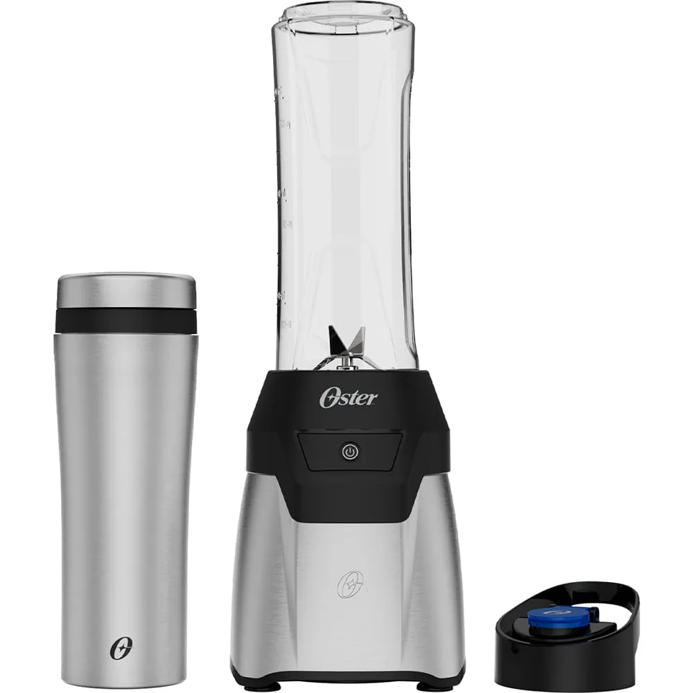 Oster Power Blender Inox com duas jarras